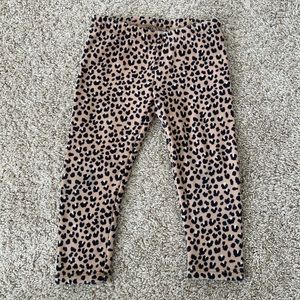Gymboree toddler girls tan black leopard cheetah spotted leggings size 2T